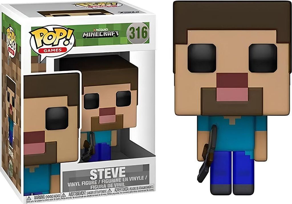 Figurka Minecraft Steve 10 cm kolekcjonerskim pudełku Zdjęcie produktu 
