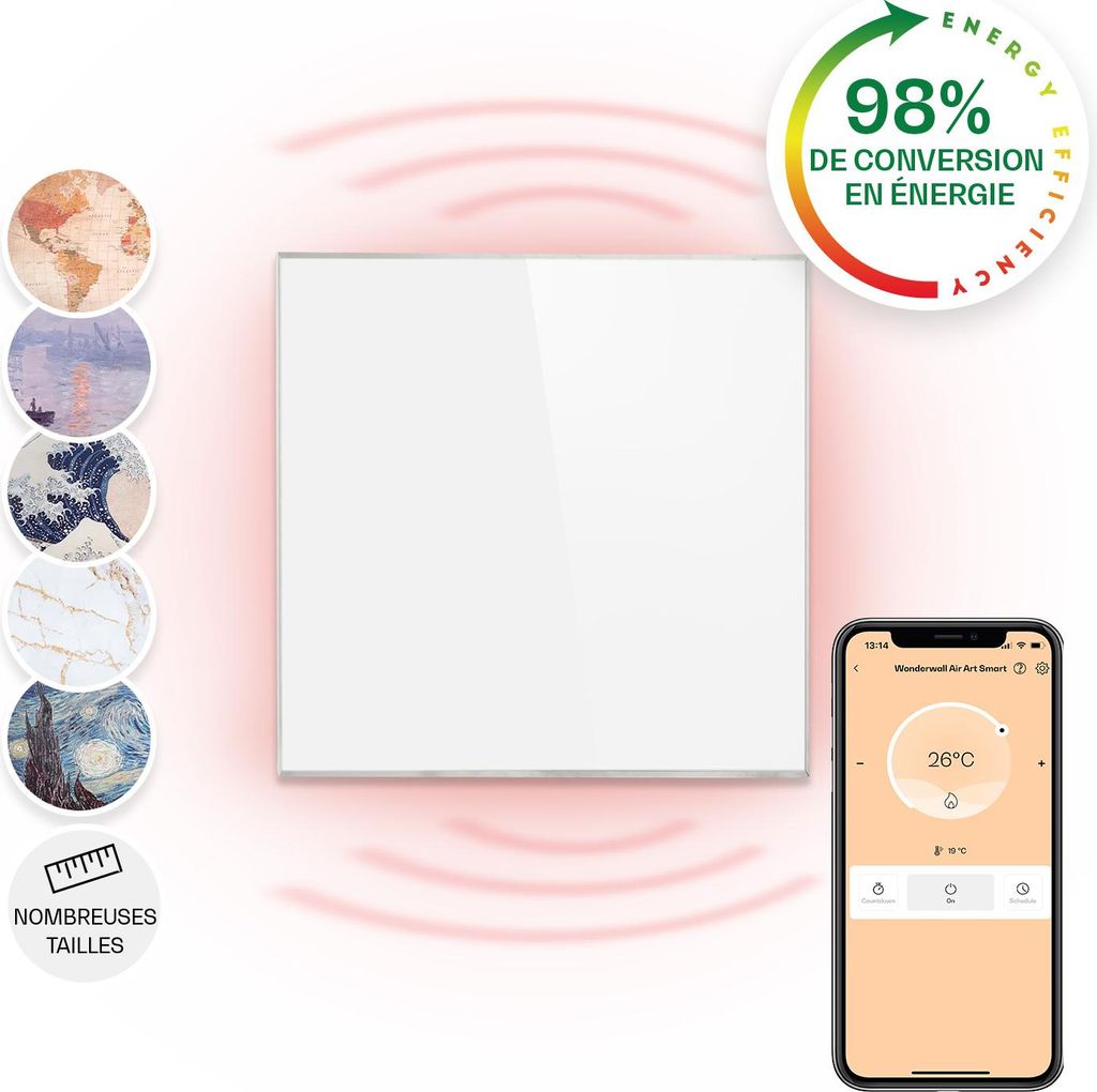 Klarstein Radiateur Infrarouge Mural Intelligent, Chauffage Image du produit 