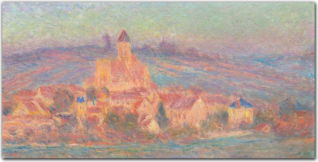 Coloray Küchenrückwand 100x50 Spritzschutz aus Glas - Sonnenuntergang Monet Vetheuil