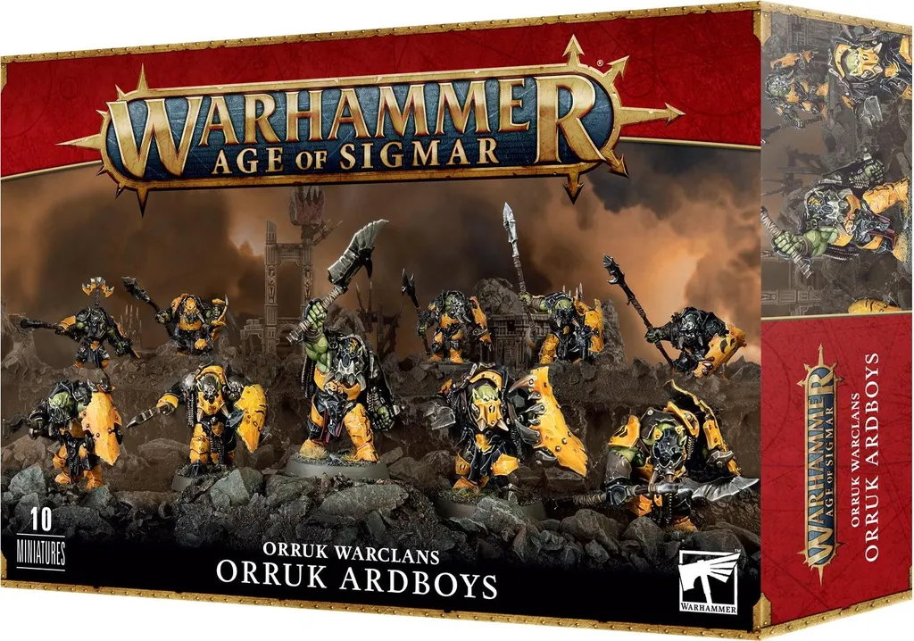 Orruk Warclans Orruk Ardboyz Warhammer Age of Sigmar Unité de 10 Figurine