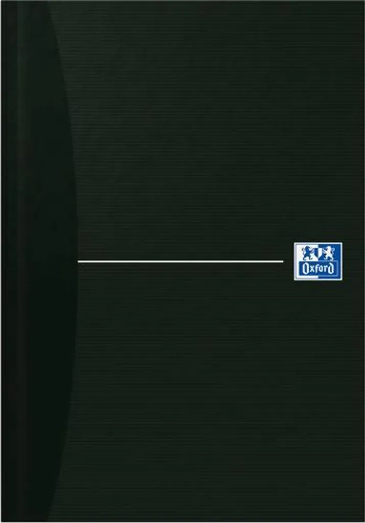 Cahier Oxford Essentials A5 à Lignes Noires - Pack de 5 Carnets Noirs