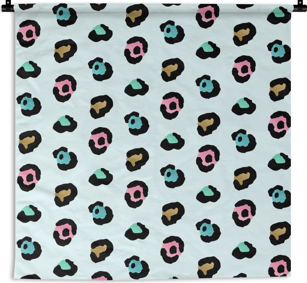 MuchoWow Wandteppich Wandbehang Pantherdruck - Farben - Muster 150x150 cm Tapisserie Dekoration Wandtuch - Wohnaccessoires - Modernes