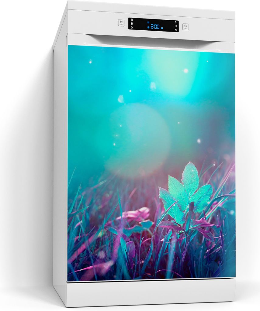 DEQORI Magnetmatte Spülmaschine beschreibbar 60x80 cm 'Märchenhafte Wiese' Magnetfolie