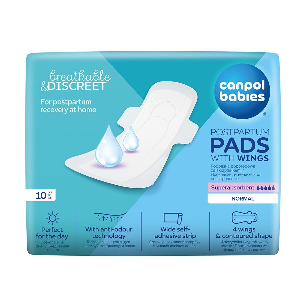 Canpol babies Dyskretne podpaski poporodowe ze skrzydełkami Zdjęcie produktu 