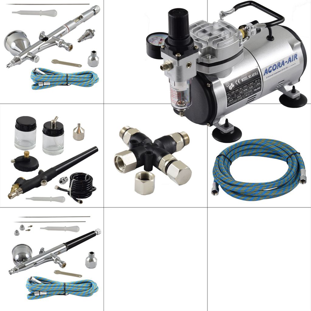 Agora-Tec Airbrush Komplett-Set EXPERT VII.13