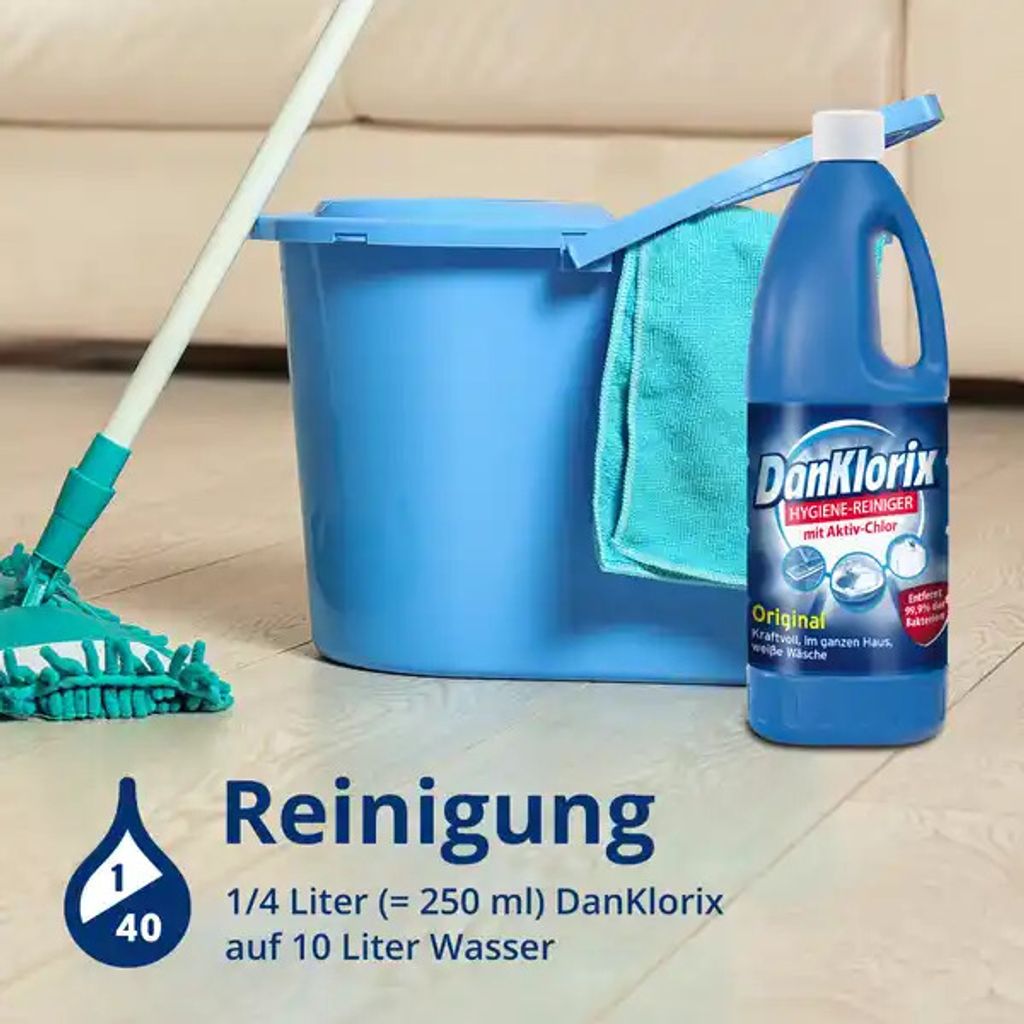 DanKlorix Hygiene-Reiniger Original, 1,5 Liter Produktbild 12