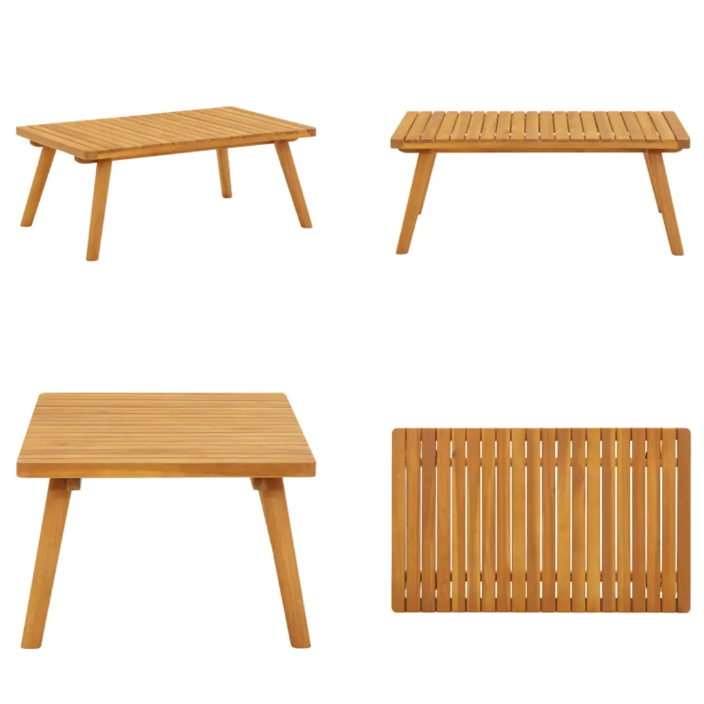 Tavolino Basso in Acacia Massiccia 90x55x35 cm vidaXL - Qualità Top