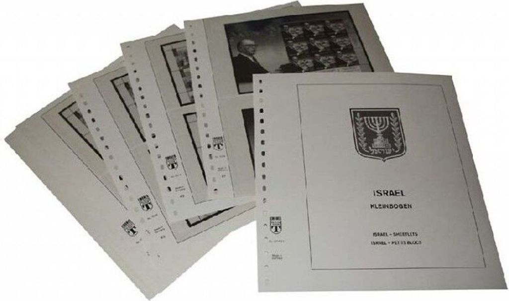 Lindner-T Vordruckblätter T157K/04 Israel Kleinbogen- Jahrgang 2004 bis 2010