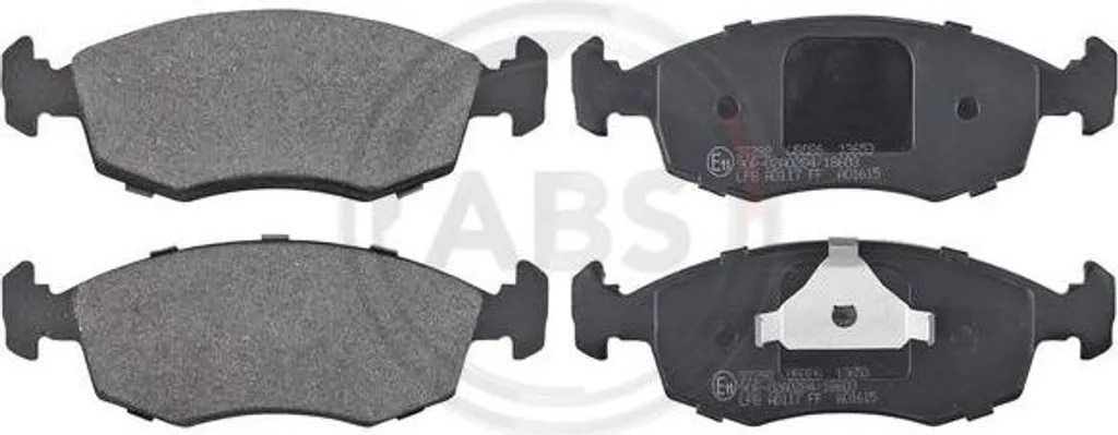 Jeu de plaquettes de frein A.B.S. 37292 pour Fiat Linea et Punto - OE 71738151