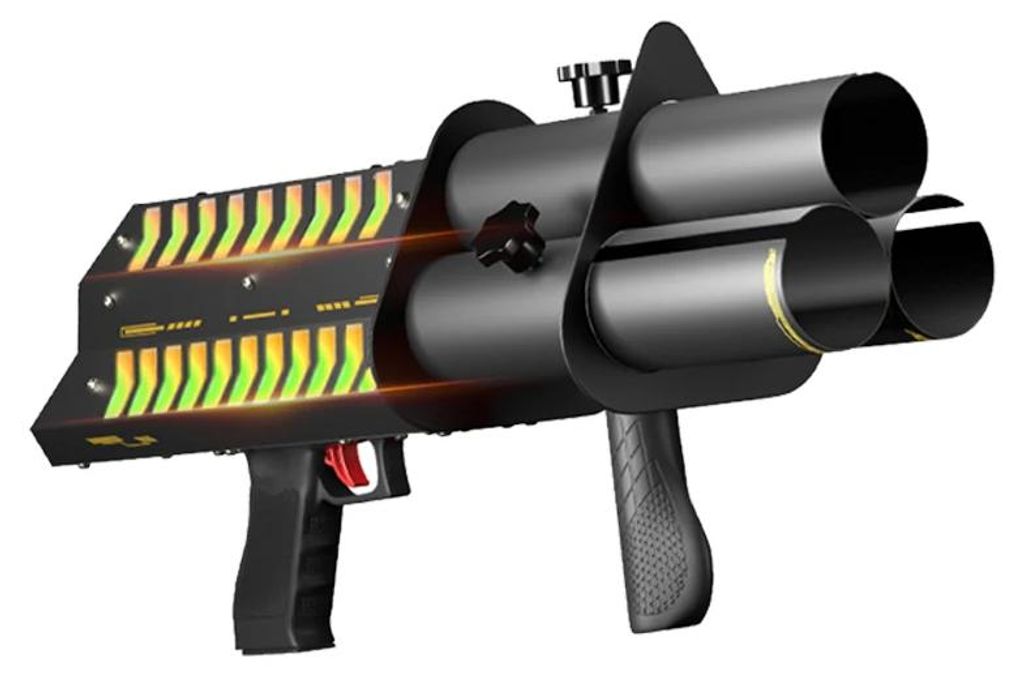 Konfetová děla - model Triple-Popper - 1 kus - LED Obrázek produktu 