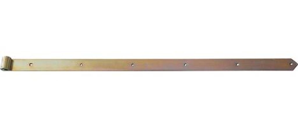 Ladenband 1000 x 45 x 5,0 mm - Dorn 16 mm - Verzinkt - Robuste Torscharnier-Schiene