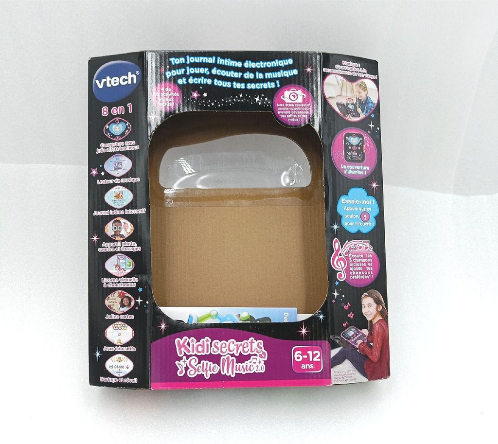 VTech KidiSecrets Selfie Music 2.0 Schwarz Elektronisches Tagebuch Lernen Spielzeug