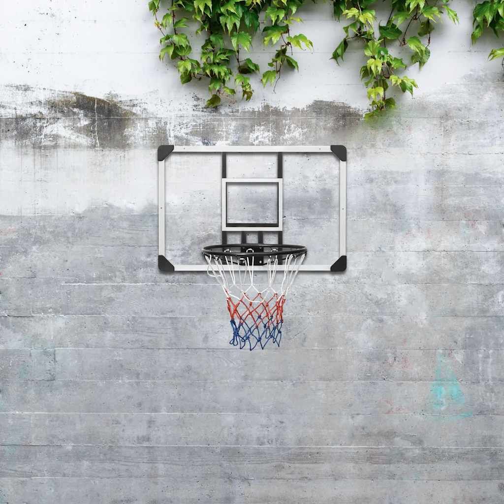 vidaXL Basketballkorb Transparent 90x60x2,5 cm Polycarbonat Produktbild 