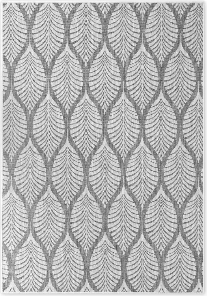 Hanse Home Duet In- & Outdoor Wendeteppich Liora Weiß Grau