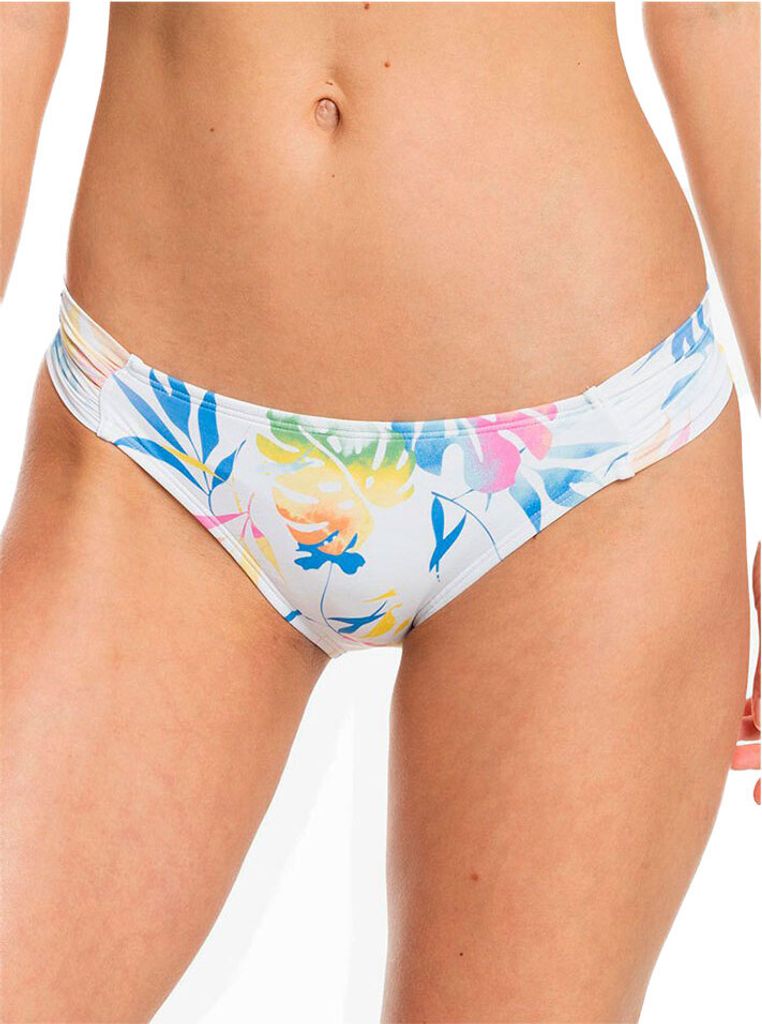 Roxy Printed Beach Classics Mode Bikini-höschen Weiß L Frau Weiß L