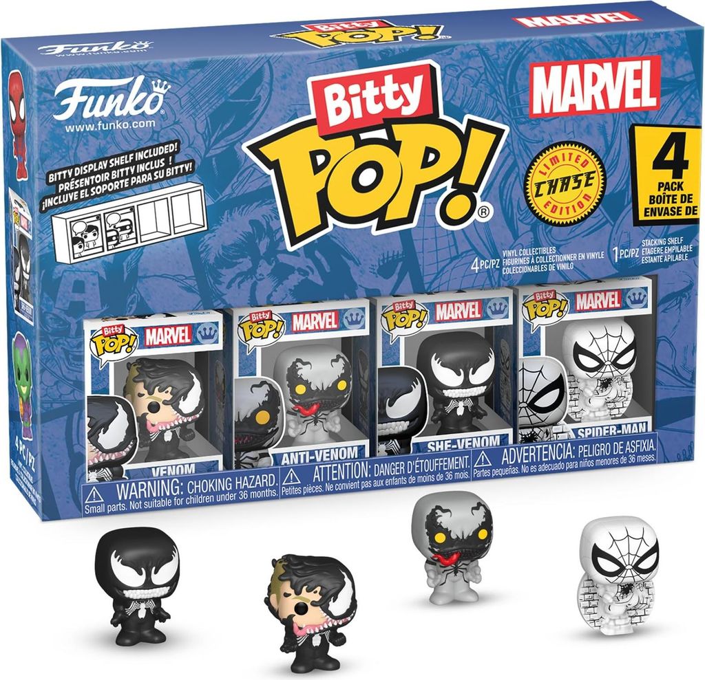Marvel Venom Bitty POP! Vinyl Figuren 4er-Pack - Series 3 Produktbild 