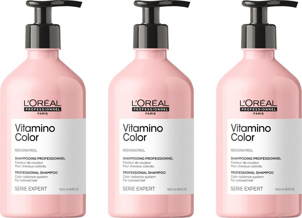 Vitamino Color Resveratrol Shampoo 3x500 ml
