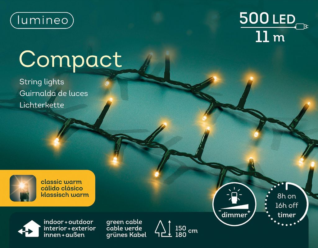 Lichterkette LED warmweiß für den Außenbereich Länge 11m Produktbild 
