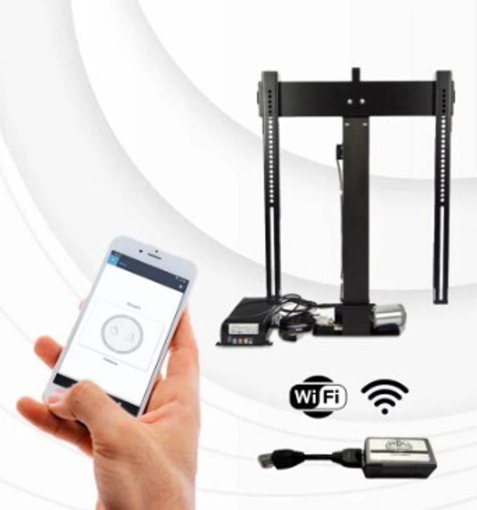 THEGA Supporto Da Soffitto Per TV - Supporto TV Motorizzato, Con Telecomando, Supporto TV Motorizzato Per Tetto Inclinato Ribaltabile Per TV A Schermo Piatto E Curvo Da 32 A 70 Pollici - Foto 10