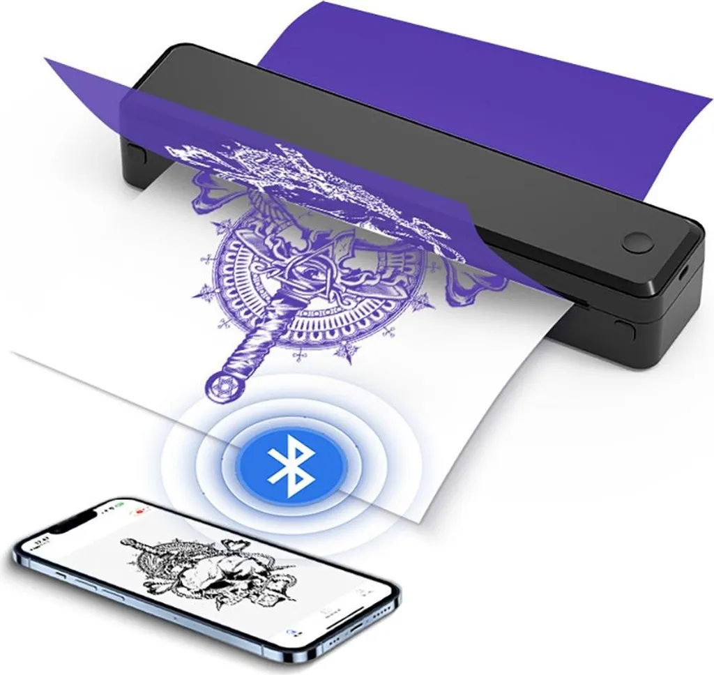 Imprimante A4 Bluetooth sans Encre Blanche - Format Compact et Nomade - 2