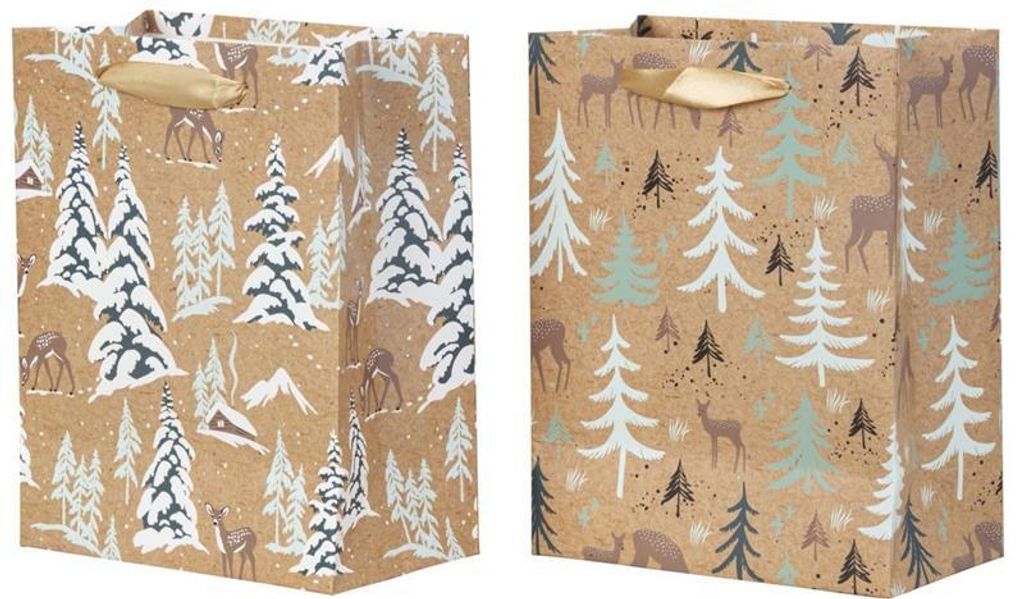 12 Stück Geschenktüten 2 Motive 32x26x12cm Produktbild 