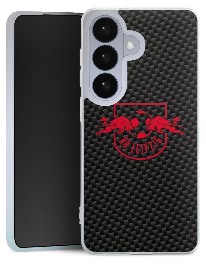 DeinDesign Slim Hülle für Samsung Galaxy S26 Silikon Case Ultra Dünn Handyhülle Carbon Offizielles Lizenzprodukt RB Leipzig