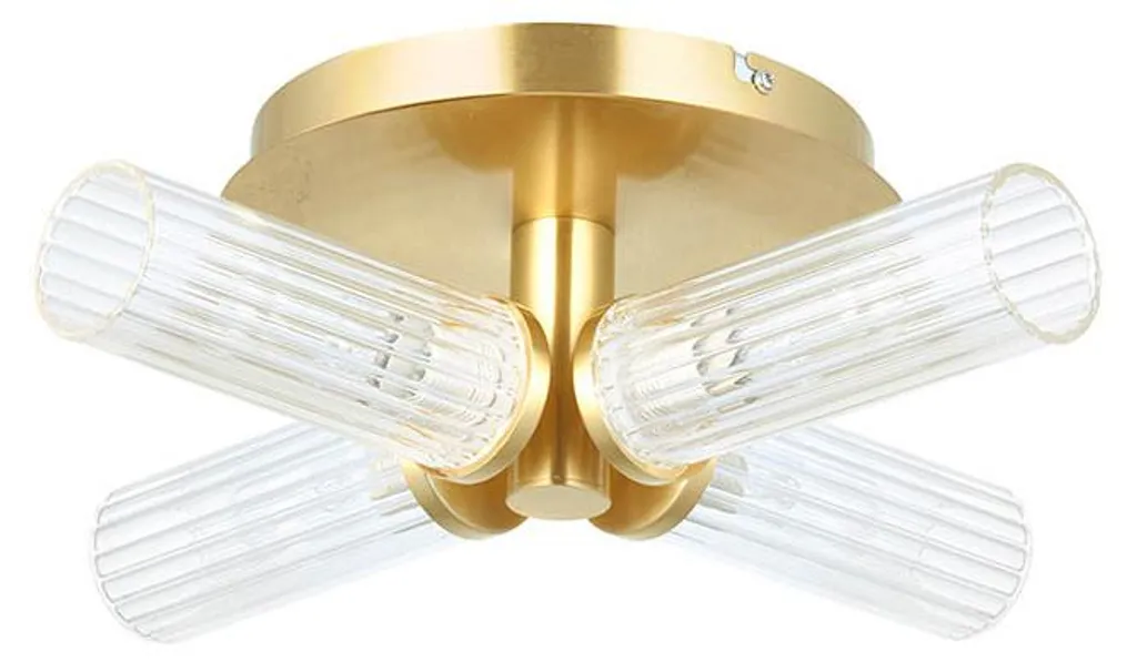 Suspension design pour cuisine et salle d'eau TALO laiton satiné IP44 G9