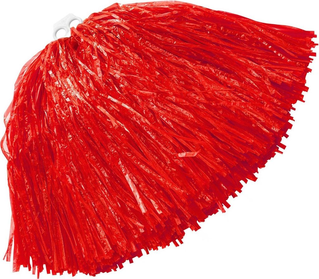 Roter Tanzwedel - Pom Pom rot für Chearleader