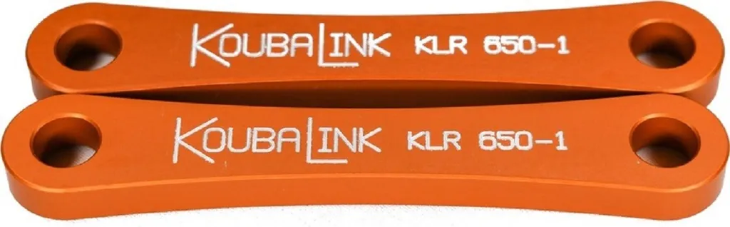Kit pour abaisser selle Kawasaki KLR650 - Koubalink 31.8 mm Orange