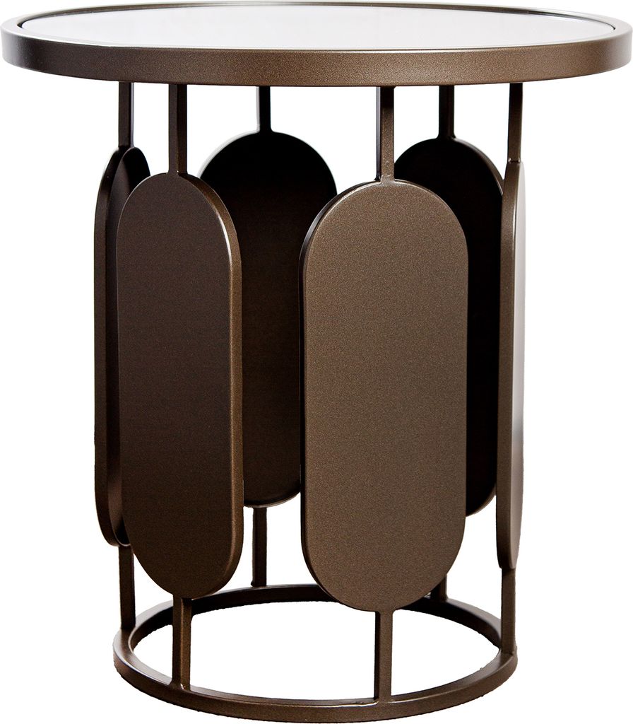 Casablanca by Gilde Beistelltisch rund Zulu anthrazitfarben H. 48 cm, 84321