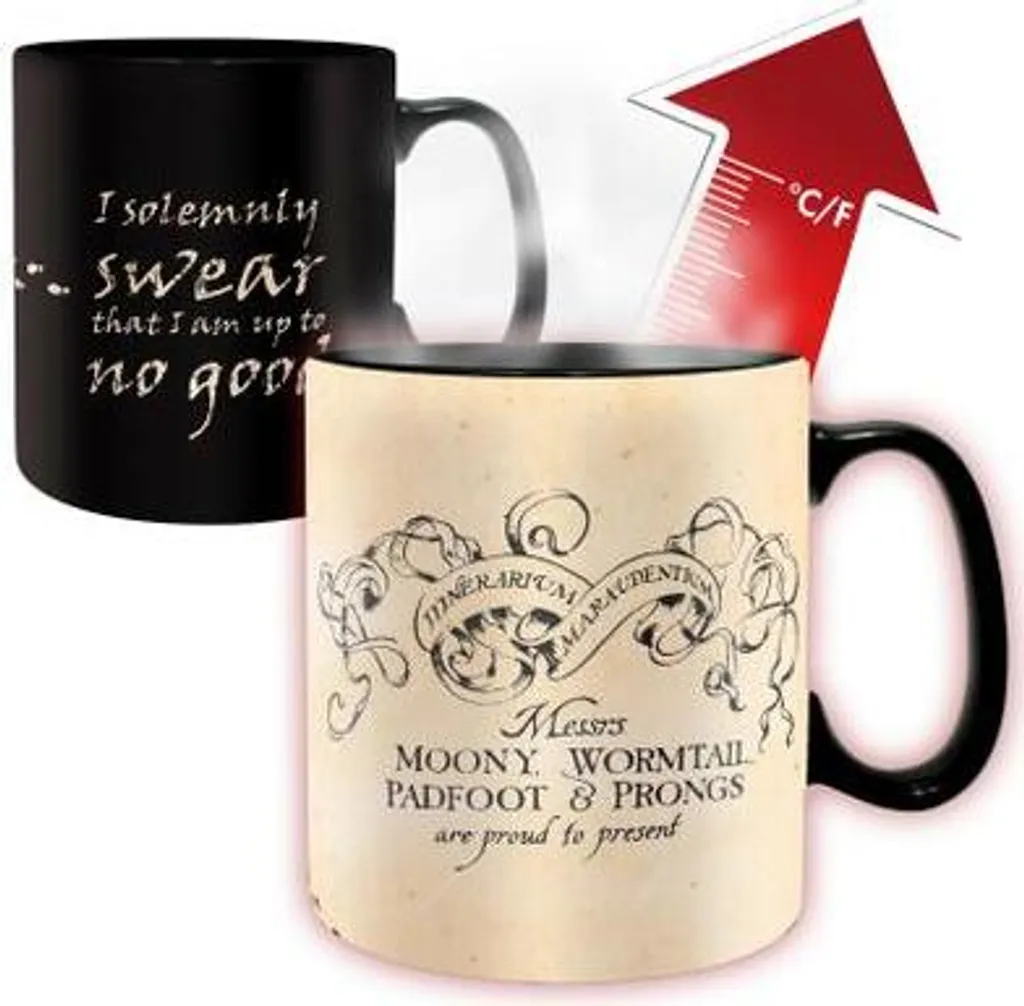Harry Potter Tazza Magica Mappa del Malandrino Termosensibile Originale