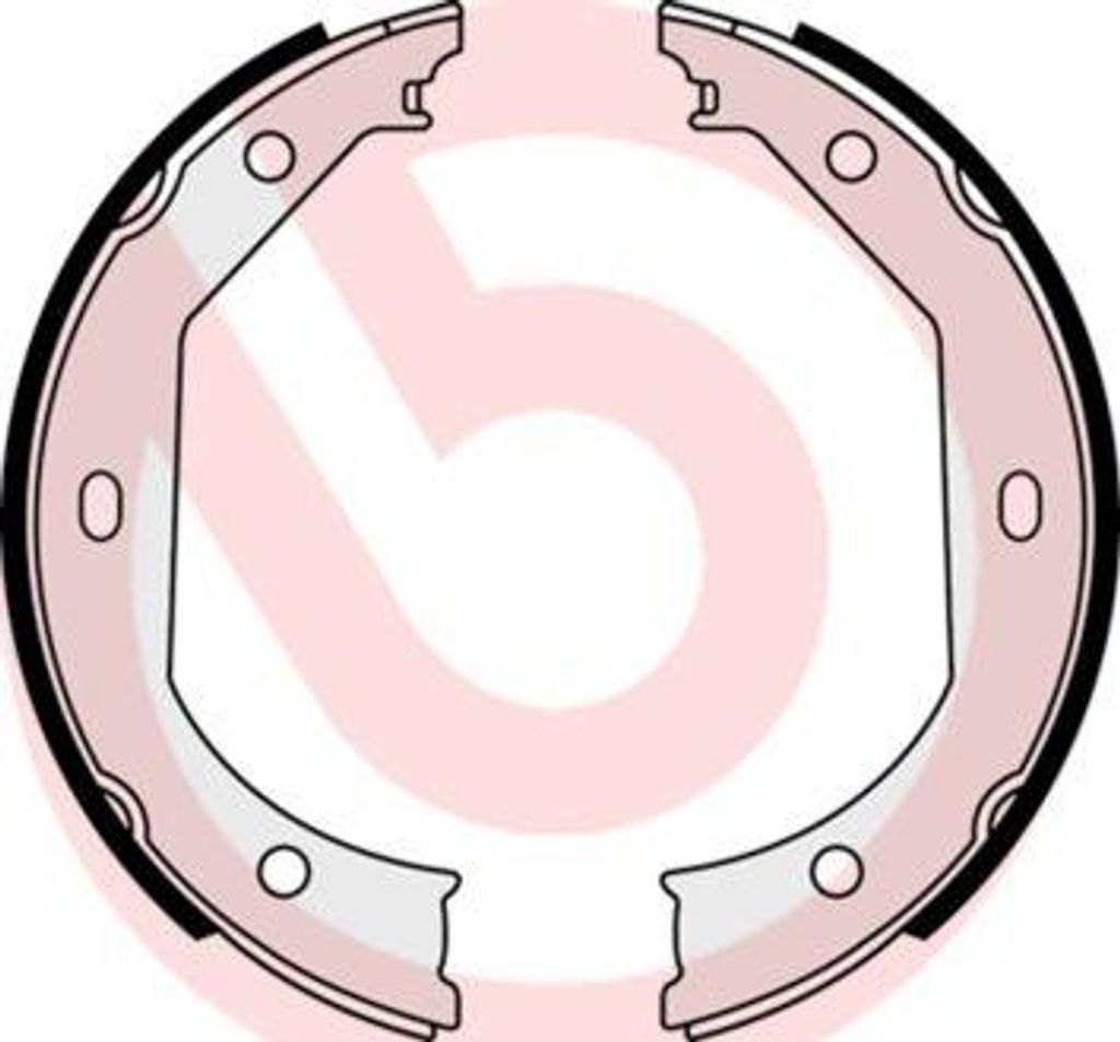 BREMBO S 06 509 Bremsbackensatz, Feststellbremse OE 34111163988 kompatibel mit 1er E81, 1er E87, 1er E88, 1er E82, 2er F22, 3er E46, 3er E90, 3er F...