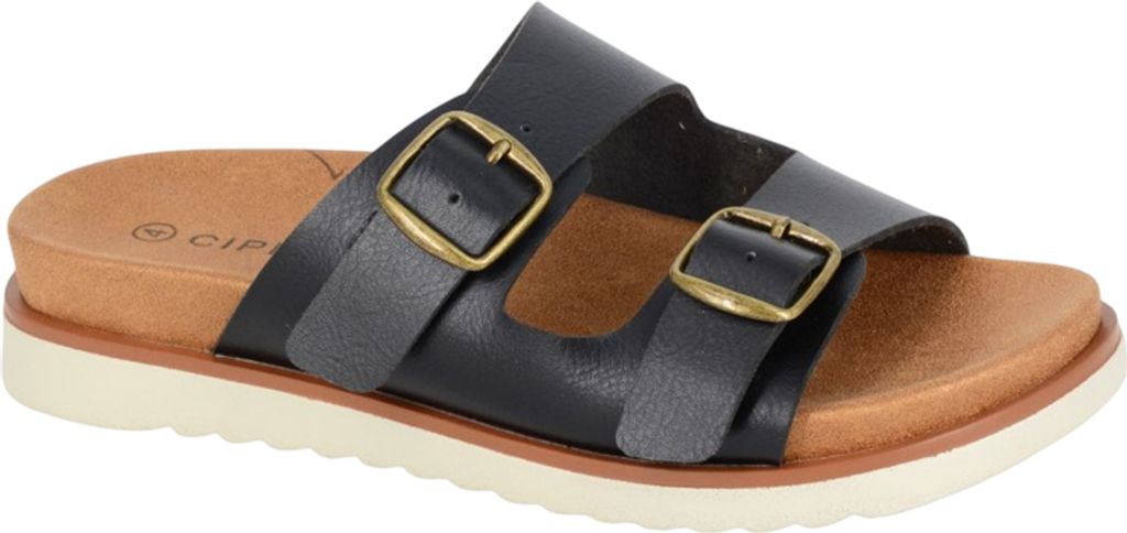 Cipriata - Damen Mules "Tiberia" DF2503 (38 EU) (Schwarz)