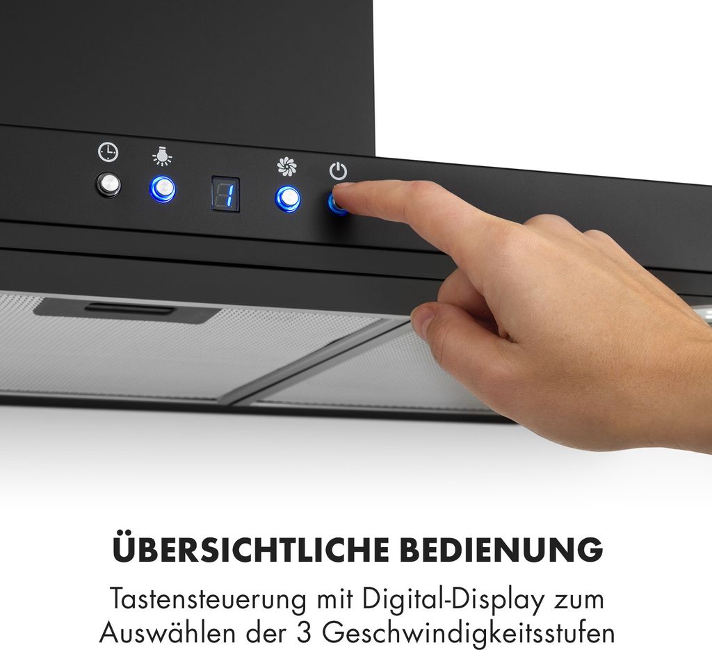 Klarstein Limelight Dunstabzugshaube - Edelstahl Wandhaube, Produktbild 8