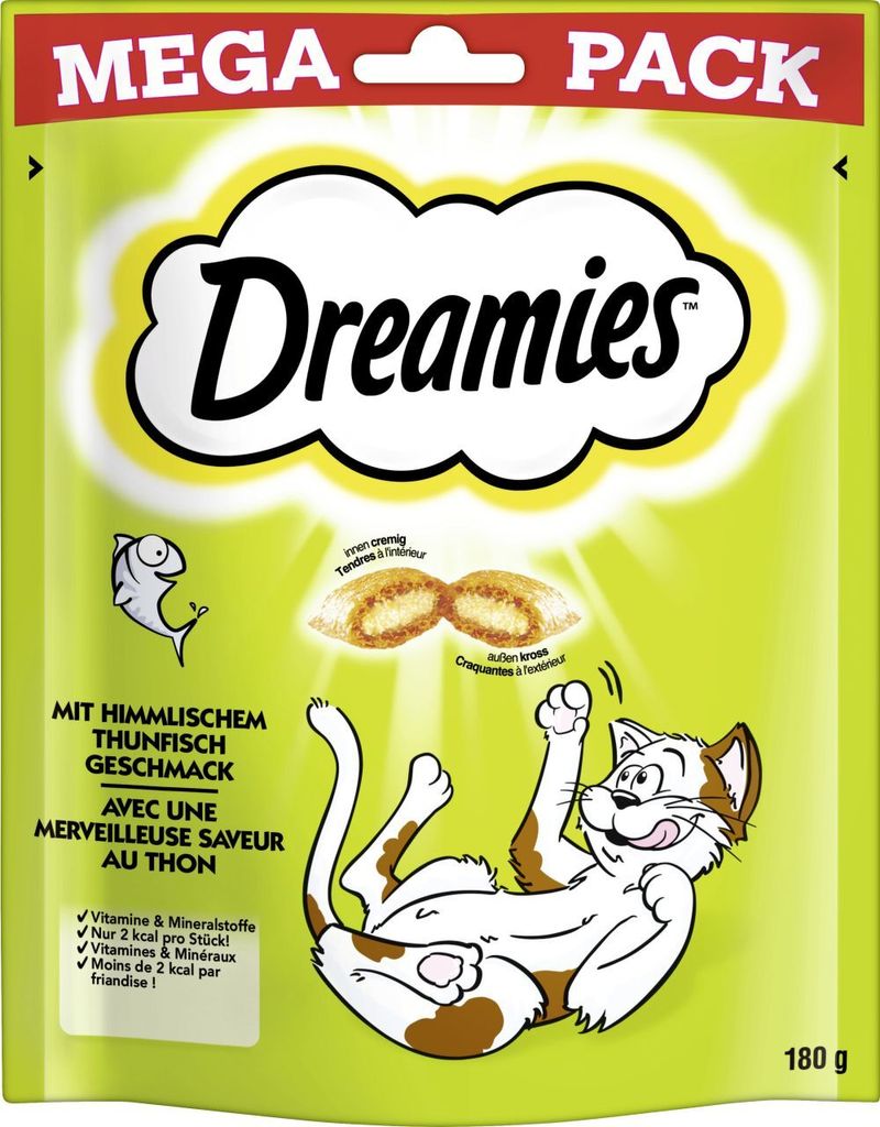 DREAMIES Katzensnack mit Thunfischgeschmack 180 g Mega Pack Produktbild 