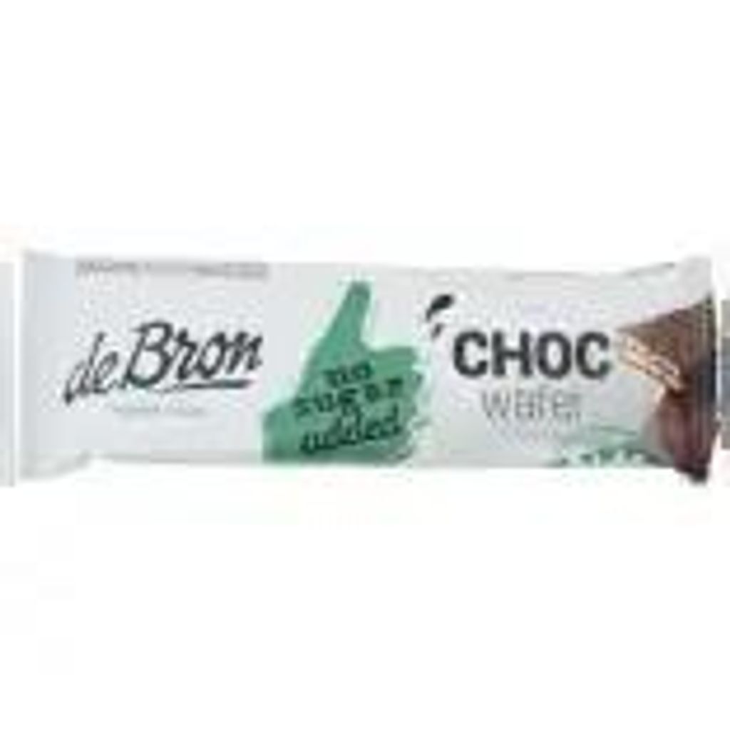 De Bron Choc Wafer Schoko-Waffel ohne Zuckerzusatz 34g Produktbild 