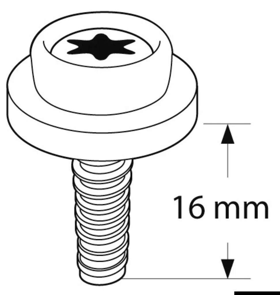 Bouton Universel Blanc à Filetage Long : Solution de Serrage x100 Pièces