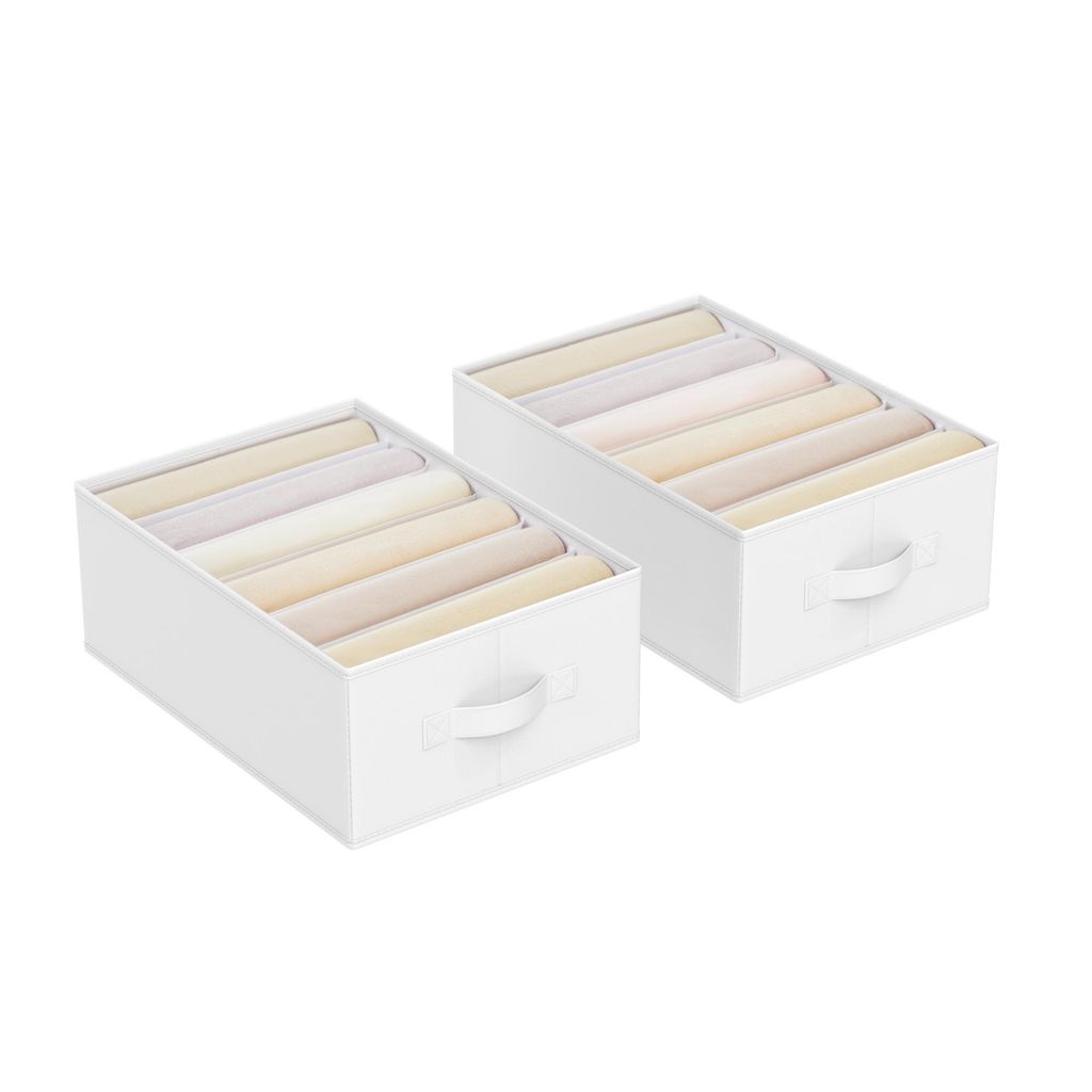 2er Set Aufbewahrungsbox mit 6 Fächern Produktbild 
