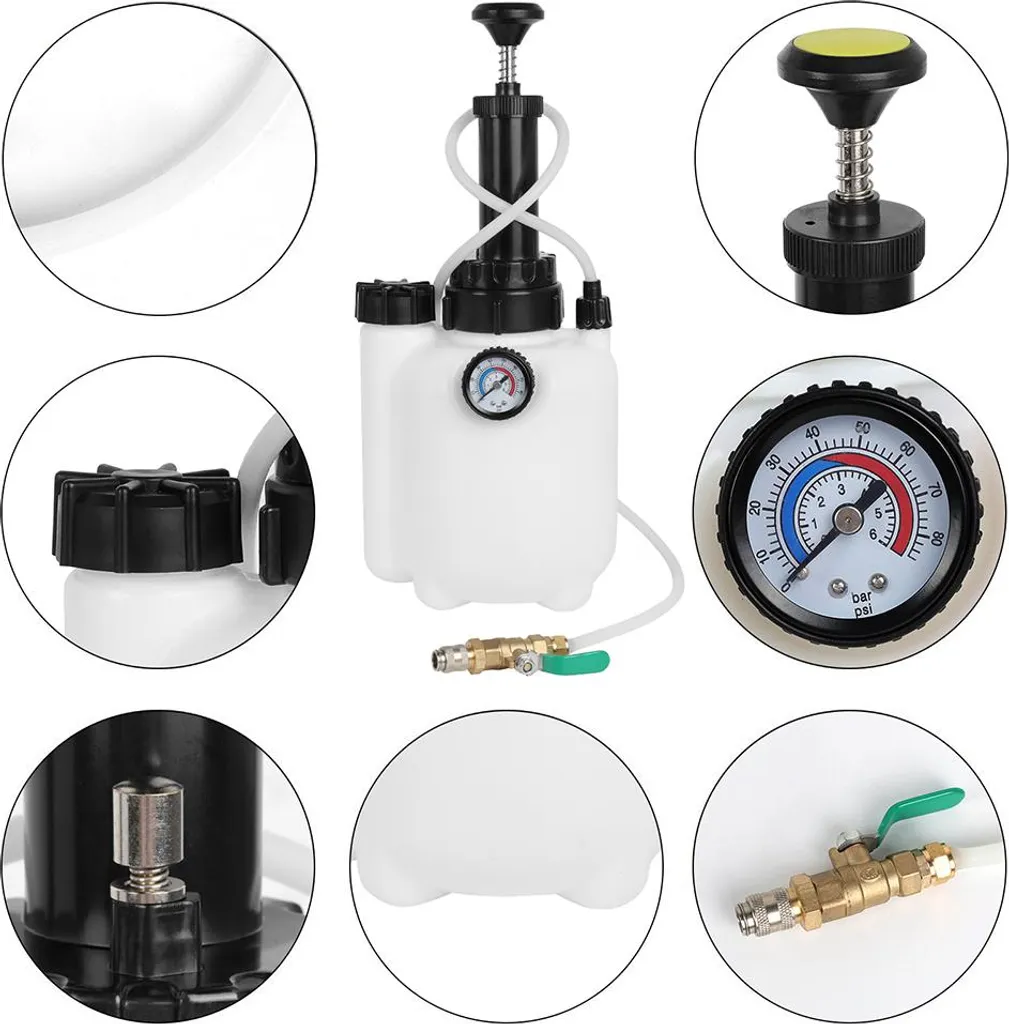 Extracteur de fluides manuel 3 litres polyvalent pour entretien mécanique