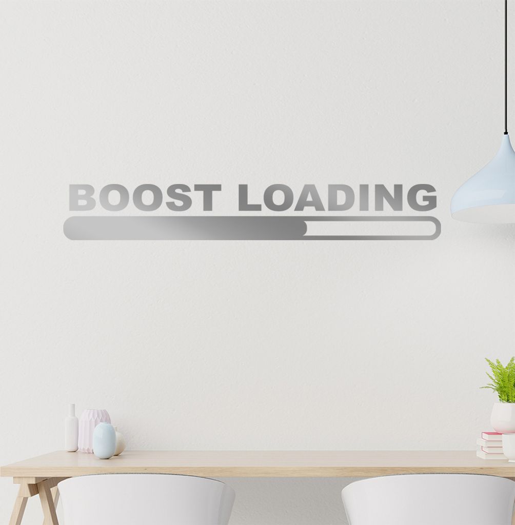 boost loading Wandtattoo in 6 Größen - Wandaufkleber Wall Sticker - Dekoration, Küche, Wohnzimmer, Schlafzimmer, Badezimmer