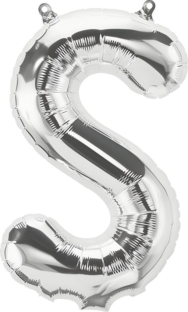 Palloncino in foil lettera S, argento, ca. 100 cm Immagine del prodotto 