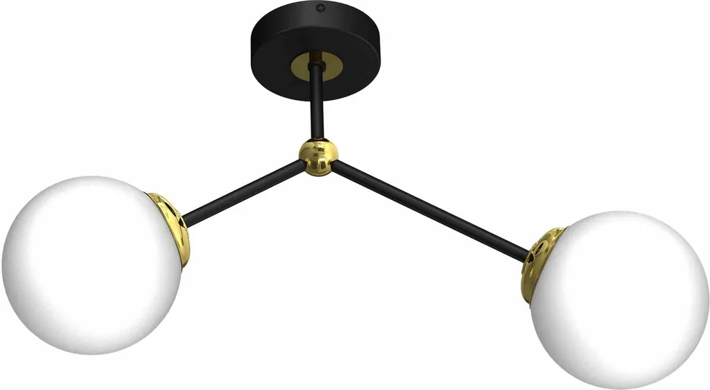 Lampada da soffitto a LED Milagro JOY MLP7459 nero / oro