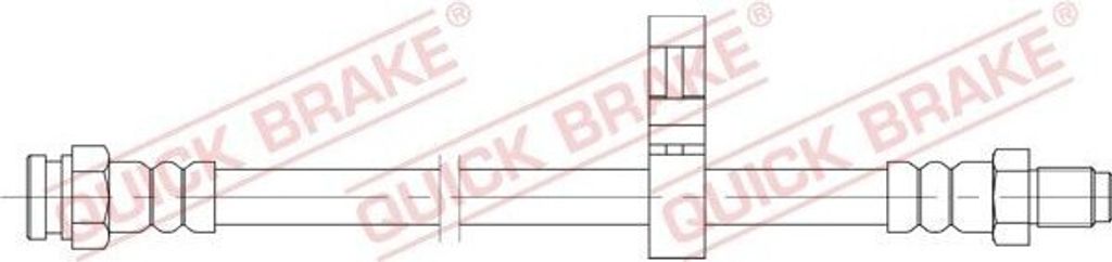 QUICK BRAKE 32.128 Bremsschlauch Hinten Rechts passend für PEUGEOT BOXER Kasten für FIAT DUCATO Kasten (244) DUCATO Pritsche/Fahrgestell (244)
