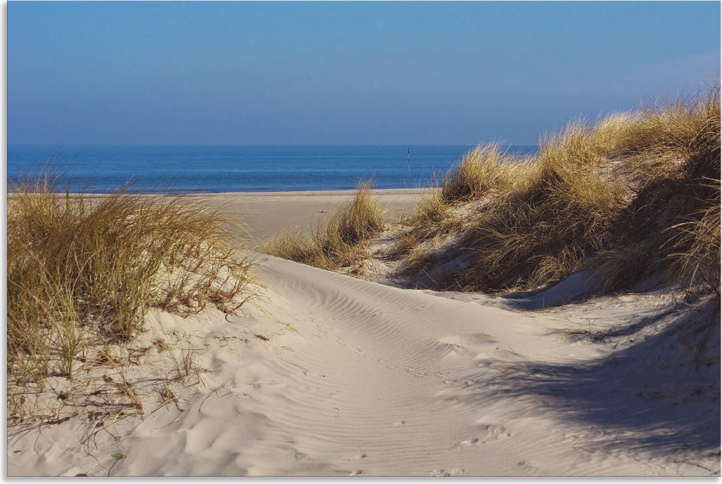 ARTland Wandbild Alu für Innen & Outdoor Am Meer - Insel Amrum Größe: 60x40 cm