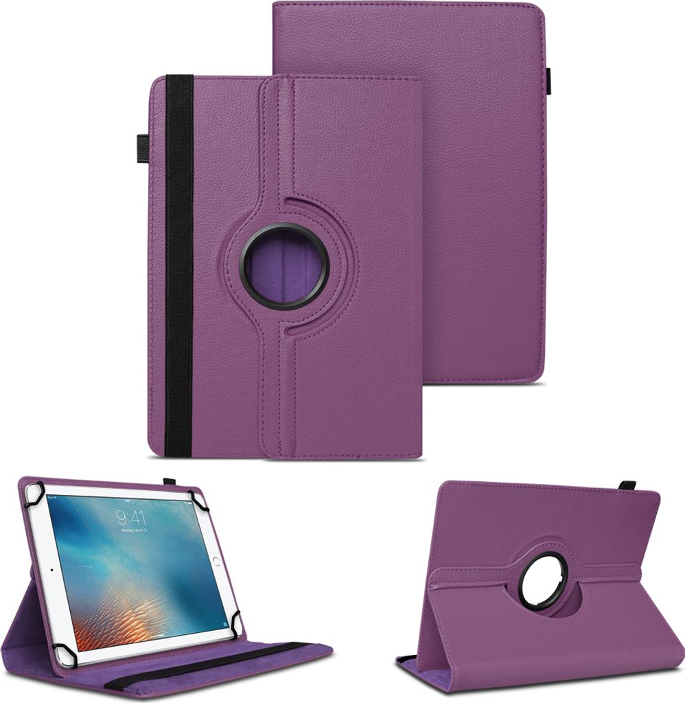 Schutzhülle für Oukitel OKT3 10,51 Zoll Tablet Hülle Tasche 360 Grad DrehbarFarben:Lila