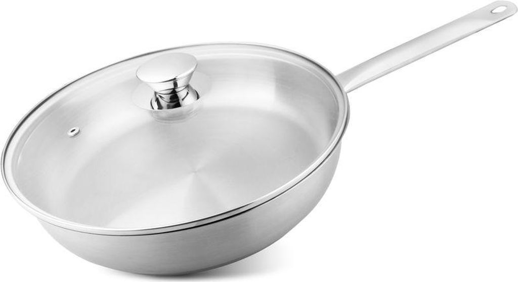 Pfanne MagicHome Chloe, 24 cm, 2,5 Lit., mit Glasdeckel, Edelstahl