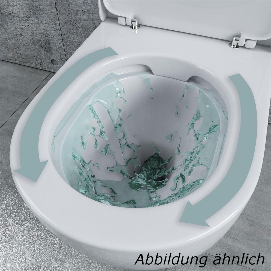 Stand WC Kombination Spülrandlos inkl. Spülkasten aus Produktbild 3