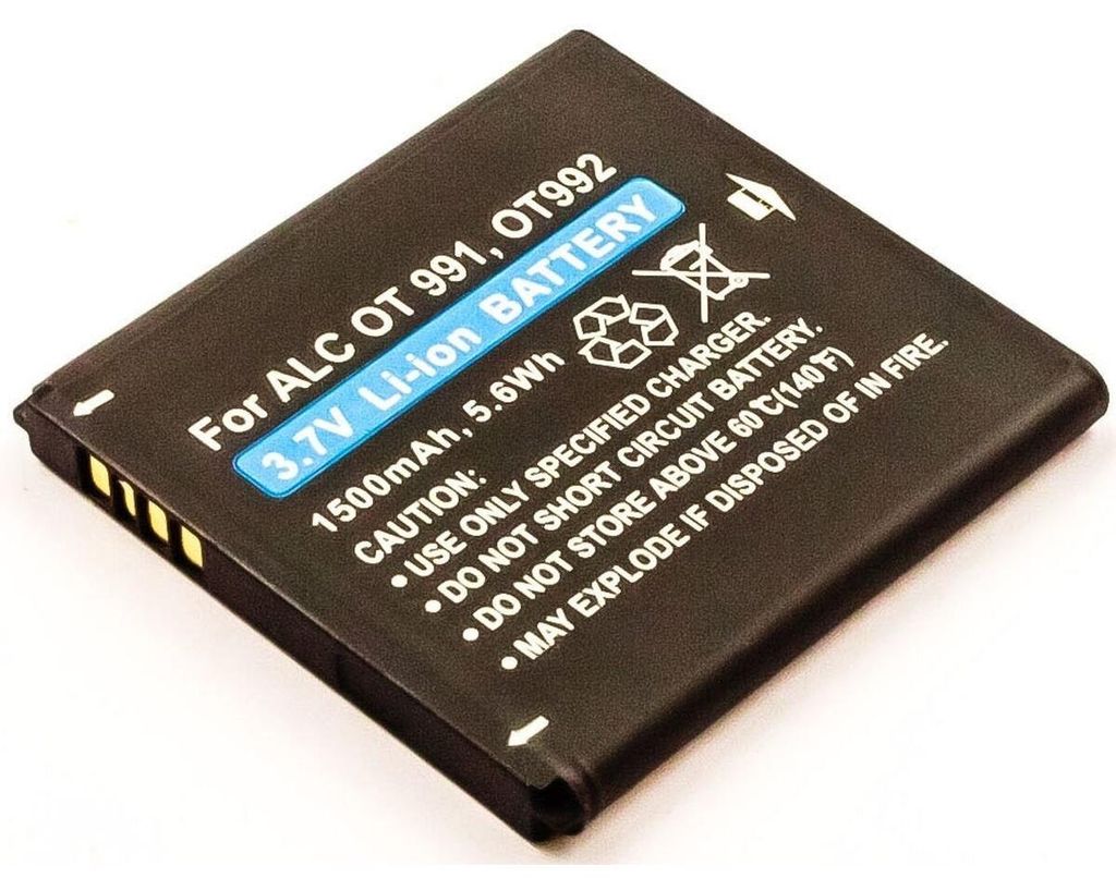 Akku für Alcatel One Touch 6010D Li-Ion 3,7 Volt 1500 mAh schwarz.