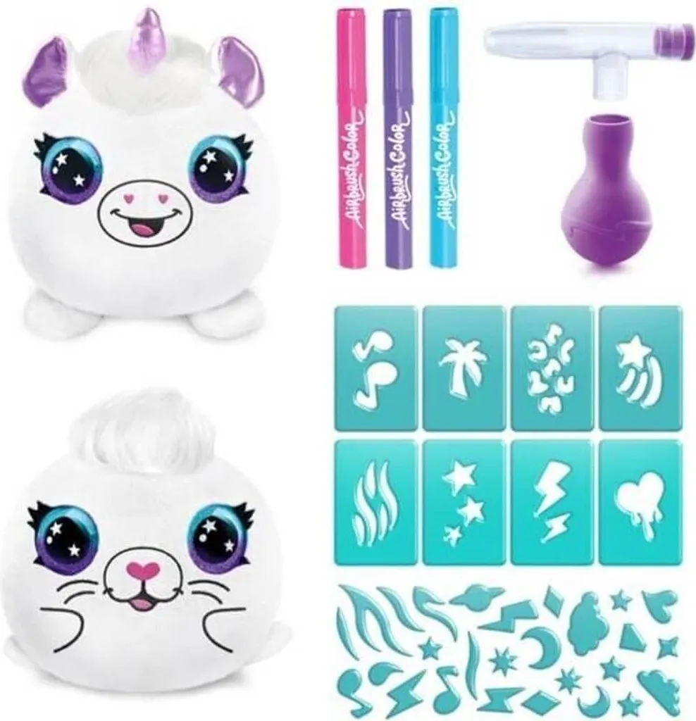 Airbrush Plush mini pack de 2, activité manuelle enfant créative