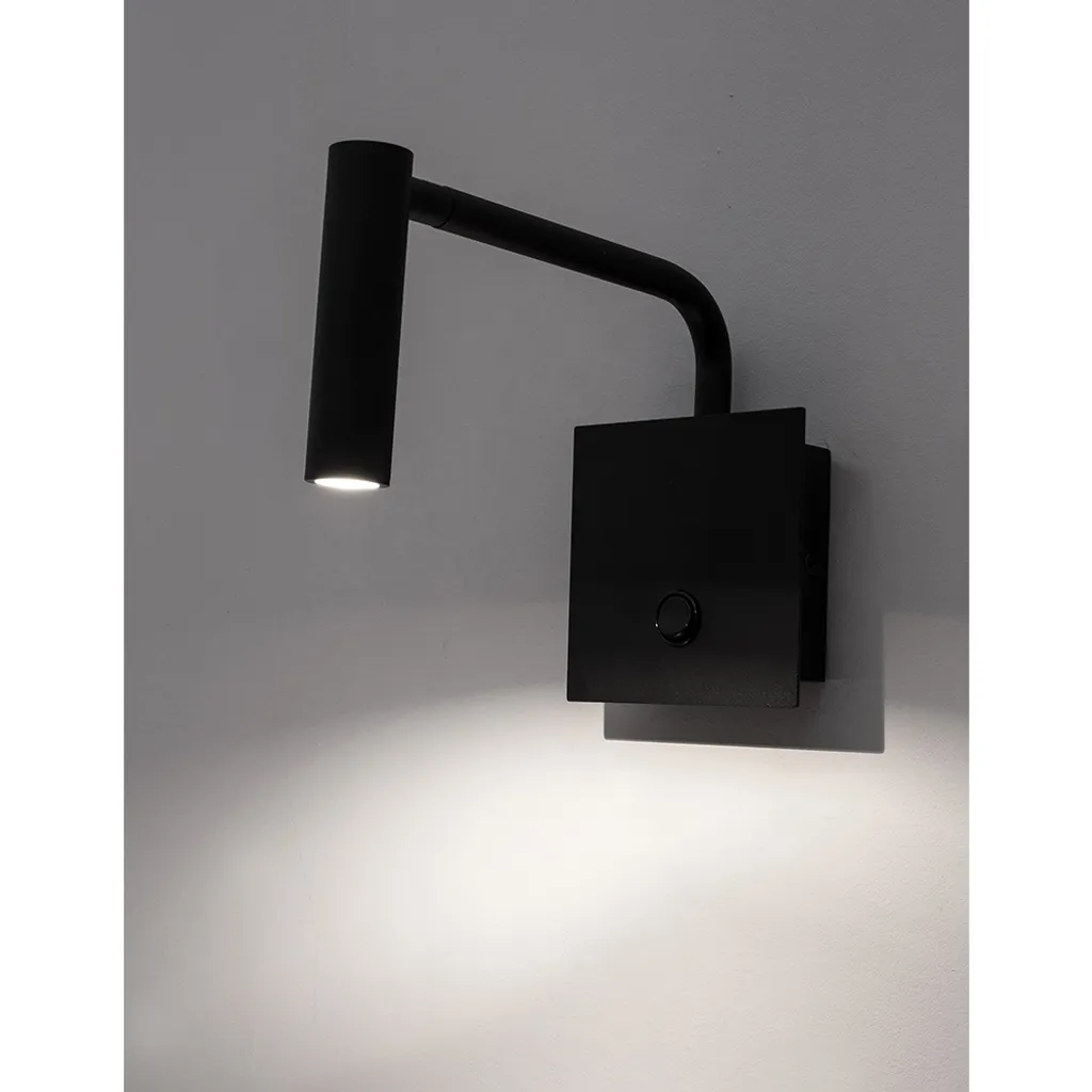 Applique LED Logos Nova Luce 9540250 Design Moderne Noir pour Salon